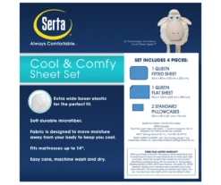 Charcoal Queen 4-Piece Cooling Sheet Set -Northlight Sales Store 810367405 3