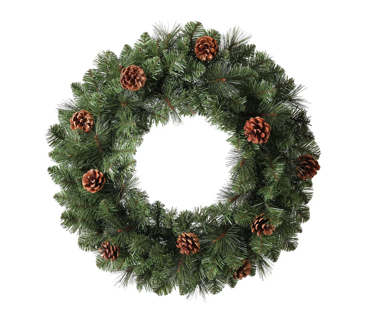 24" Hardneedle Pinecone Wreath 3 24" Hardneedle Pinecone Wreath