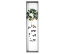 "I Am Home" Framed Plaque With Wreath