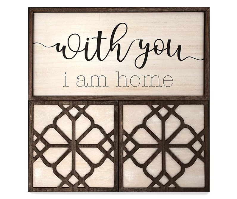"I Am Home" 3-Piece Carved Wall Decor Set 3 "I Am Home" 3-Piece Carved Wall Decor Set