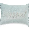 "Blessed" Blue Lumbar Throw Pillow -Northlight Sales Store 810461679