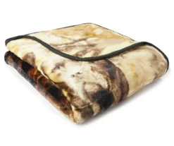 Brown & Tan Labs Raschel Throw, (50" X 60") -Northlight Sales Store 810469125 1