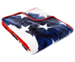 Red, White & Blue Patriotic Eagle Raschel Throw, (50" X 60") -Northlight Sales Store 810469141 2