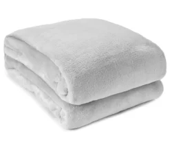 Broyhill Gray Velvet Plush Blanket -Northlight Sales Store 810469142 1