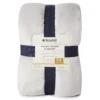 Broyhill Gray Velvet Plush Blanket -Northlight Sales Store 810469147
