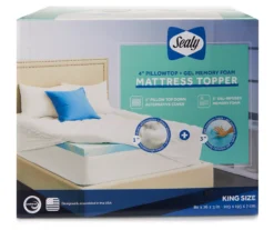 Sealy 4" Pillowtop & Gel Memory Foam Mattress Topper -Northlight Sales Store 810469870