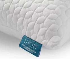 Fiber & Shredded Memory Foam Pillow With Zippered Inner Cover, 2-Pack -Northlight Sales Store 810490764 810490765 810490766 810490767 810490768 810490769 5