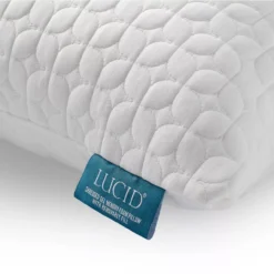 Fiber & Shredded Memory Foam Pillow With Zippered Inner Cover -Northlight Sales Store 810490764 810490768 5 1