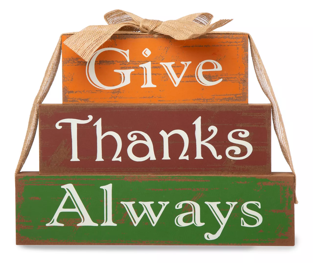 "Give Thanks Always" Block Tabletop Decor 5 "Give Thanks Always" Block Tabletop Decor - Image 3