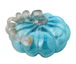 4" Blue Glass Pumpkin -Northlight Sales Store 810491565 A0 6