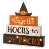 "Hocus To My Pocus" LED Block Tabletop Decor -Northlight Sales Store 810491575