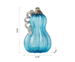 Blue Speckled Glass Gourd -Northlight Sales Store 810491580 A0 6