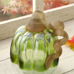 5" Green Crackle Glass Pumpkin -Northlight Sales Store 810491594 A0 4