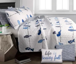 Rowley Birds Reversible 7-Piece Quilt Set -Northlight Sales Store 810493266 2
