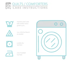 Rowley Birds Navy Full/Queen Reversible 7-Piece Quilt Set 13 Rowley Birds Navy Full/Queen Reversible 7-Piece Quilt Set -Northlight Sales Store 810493267 6 1