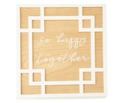 "So Happy Together" Geo Framed Plaque