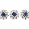 Blue & White Decor Flowers, 3-Piece Set -Northlight Sales Store 810501146