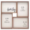 Framed Family Sentiment 4-Piece Canvas Set -Northlight Sales Store 810501152