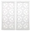 White Carved Wood 2-Piece Panel Set -Northlight Sales Store 810501163