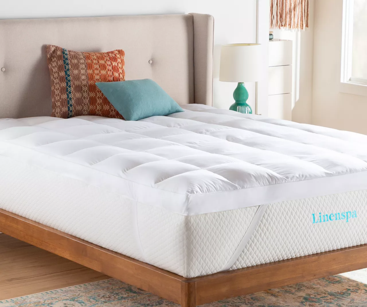 3" Down Alternative Fiberbed Mattress Topper 8 3" Down Alternative Fiberbed Mattress Topper - Image 6