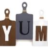 Gray & Brown "Yum" Cutting Board Wall Décor