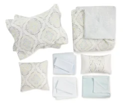 Real Living Yellow & Aqua Medallion Comforter Set 24 Real Living Yellow & Aqua Medallion Comforter Set -Northlight Sales Store 810505377