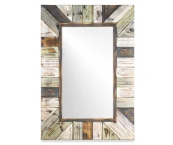 Rustic Plank Farmhouse Mirror