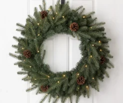 24" Pinecone LED Wreath -Northlight Sales Store 810510677