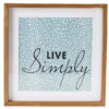 "Live Simply" Framed Art -Northlight Sales Store 810515236