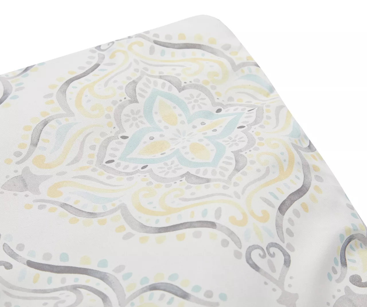 Real Living Yellow & Aqua Medallion Comforter Set 8 Real Living Yellow & Aqua Medallion Comforter Set - Image 6