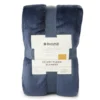 Navy Queen/King Velvet Plush Blanket -Northlight Sales Store 810519402