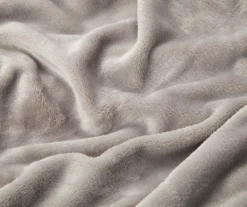 Gray Queen/King Velvet Plush Blanket -Northlight Sales Store 810519405 810519406 2 1