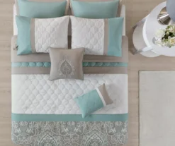 Stacie Seafoam Queen 8-Piece Comforter Set 15 Stacie Seafoam Queen 8-Piece Comforter Set -Northlight Sales Store 810523118 810523120 2
