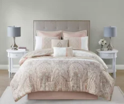 Stacie Blush King 8-Piece Comforter Set