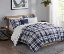 Leroy Navy Twin 6-Piece Reversible Comforter Set -Northlight Sales Store 810523123 810523125 810523126 810523127 2