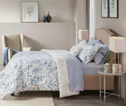 Leisha Blue Queen 8-Piece Reversible Comforter Set -Northlight Sales Store 810523128 810523131 810523129 810523130 4 1