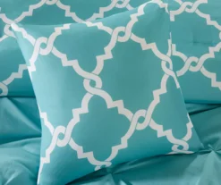 Hayden Aqua King/California King Reversible 5-Piece Comforter Set 16 Hayden Aqua King/California King Reversible 5-Piece Comforter Set -Northlight Sales Store 810523132 810523134 6