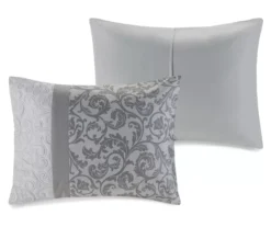 Casey Gray Embroidered Queen 8-Piece Comforter Set -Northlight Sales Store 810523138 810523139 11 1