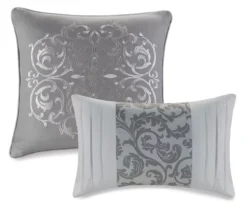 Casey Gray Embroidered King 8-Piece Comforter Set -Northlight Sales Store 810523138 810523139 13
