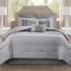 Casey Gray Embroidered Queen 8-Piece Comforter Set -Northlight Sales Store 810523138 810523139 16