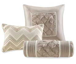 Piedmont Ivory Tufted Queen 7-Piece Comforter Set -Northlight Sales Store 810523166 810523170 810523231 10
