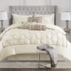 Piedmont Ivory Tufted Queen 7-Piece Comforter Set 2 Piedmont Ivory Tufted Queen 7-Piece Comforter Set -Northlight Sales Store 810523166 810523170 810523231
