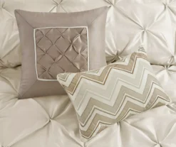 Piedmont Ivory Tufted Queen 7-Piece Comforter Set -Northlight Sales Store 810523166 810523170 810523231 7