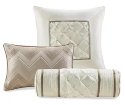 Piedmont Taupe Tufted Queen 7-Piece Comforter Set -Northlight Sales Store 810523167 810523171 810523232 10