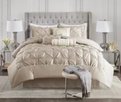 Piedmont Taupe Tufted King 7-Piece Comforter Set