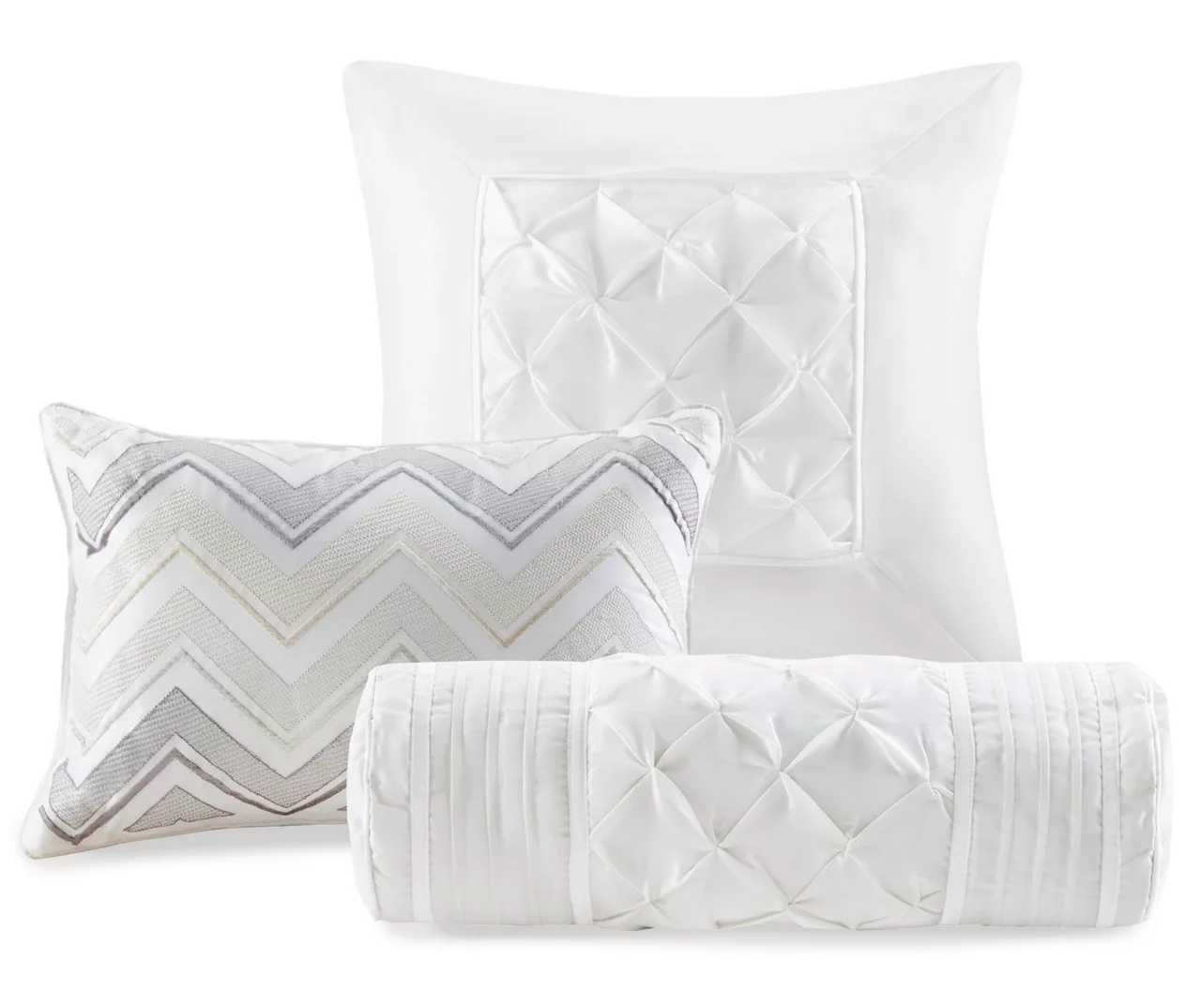 Piedmont White Tufted Queen 7-Piece Comforter Set 13 Piedmont White Tufted Queen 7-Piece Comforter Set - Image 11