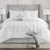 Piedmont White Tufted King 7-Piece Comforter Set 1 Piedmont White Tufted King 7-Piece Comforter Set -Northlight Sales Store 810523168 810523172 810523173 13