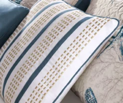 Rockaway Blue Reversible Coverlet Set -Northlight Sales Store 810523177 810523178 810523179 4