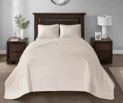 Vancouver Cream King 3-Piece Bedspread Set -Northlight Sales Store 810523205 810523207 810523242 810523252 2
