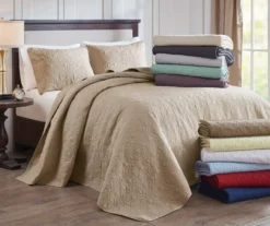 Vancouver Cream King 3-Piece Bedspread Set -Northlight Sales Store 810523205 810523207 810523242 810523252 9